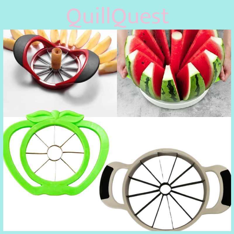 Cutter Watermelon Cantaloupe Melon Slicer Stainless Steel Kitchen Divider Fruit