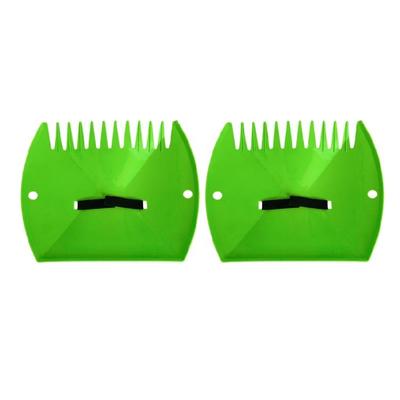 Pack of 2 Plastic Rakes for Efficient Leaf Gathering In Patios and Outdoor Gardening Tool