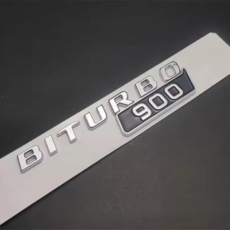 ABS BITURBO 700 800 900 Logo Side Fender Trunk Body Badge Emblem Decals Sticker For Benz Brabus G Class G700 G800 G900 W463 OJ1