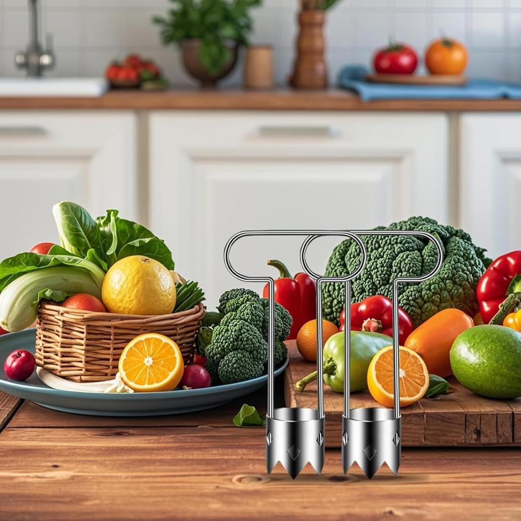 Stainless Steel Vegetable Corer Durable Manual Core Remover Tool for Fruit and Vegetable Preparation Kitchen Use