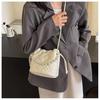 IELGY Summer Diamond Embroidered Bucket Bag All-Match Chain Crossbody Bag