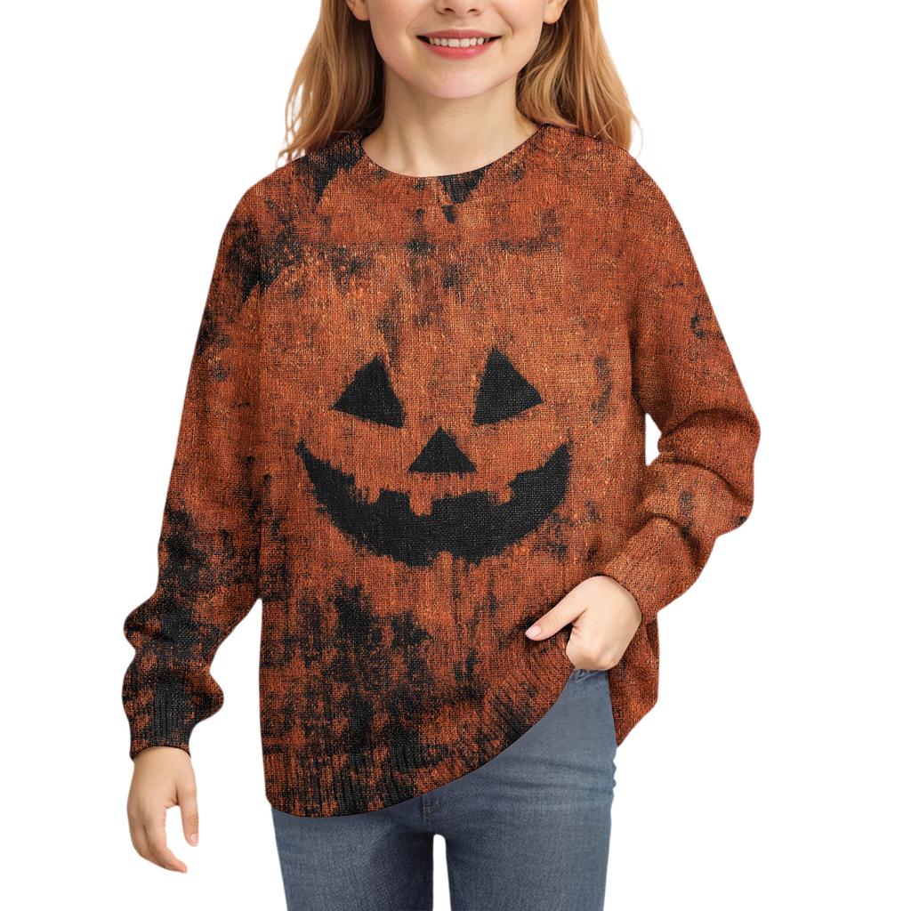 Sweatshirts For Children Boys And Girls Knit Sweater Cute Shirt Fall Crewneck Pullover Tops