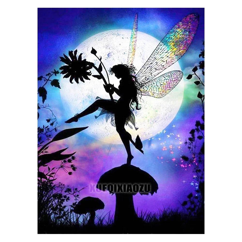 Diamond Painting Disney Moon Princess Mosaic Embroidery Diamond Puzzle DIY Rhinestone Children's Room Decoration Gift