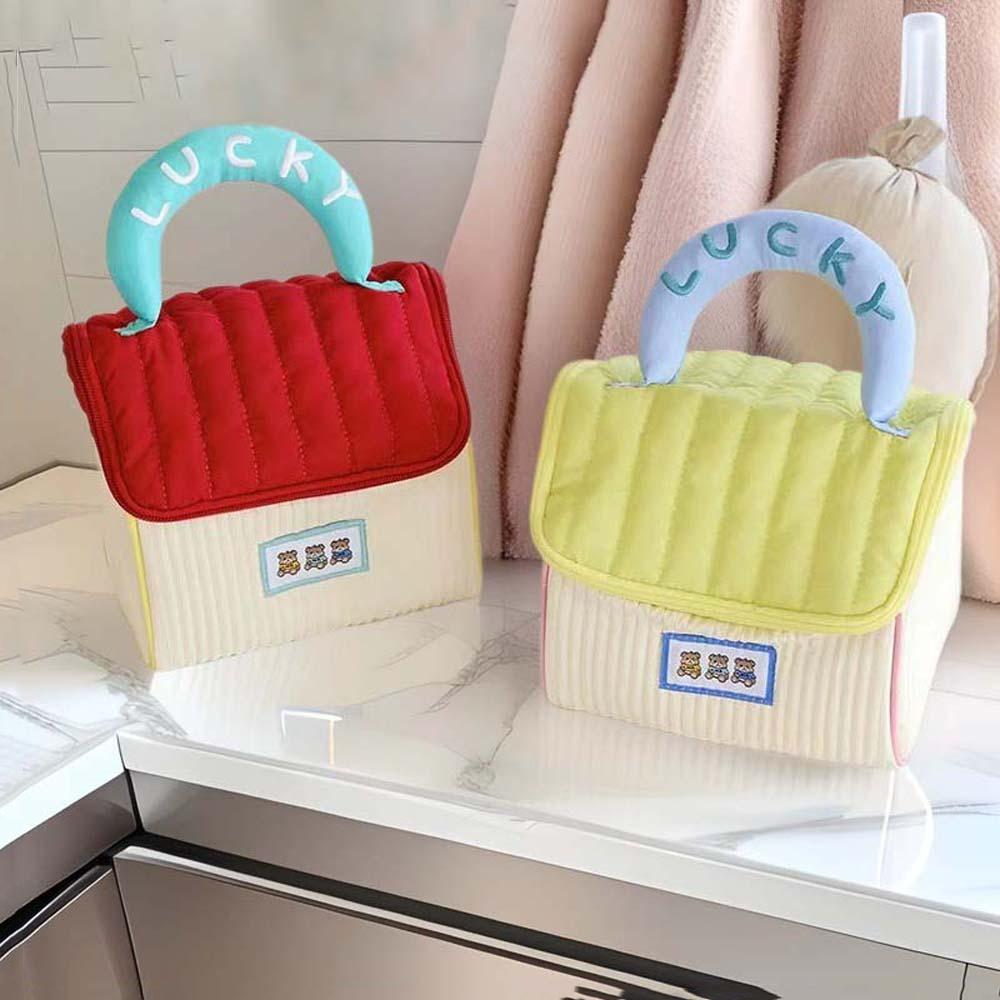 

Kawaii Dopamine Color Wash Bag Large Capacity Pouches Bag Organizer Make Up Pouch Bag Women кавовий