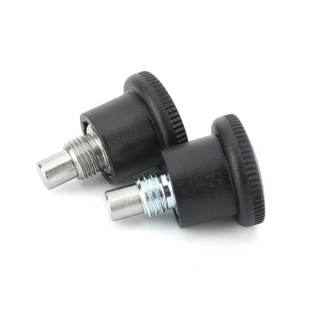 KST218 Edelstahl/Kohlenstoffstahl Dübel Drei Farben Knopf Nicht-Arretierender Indexbolzen Grobgewinde Mini Indexierbolzen