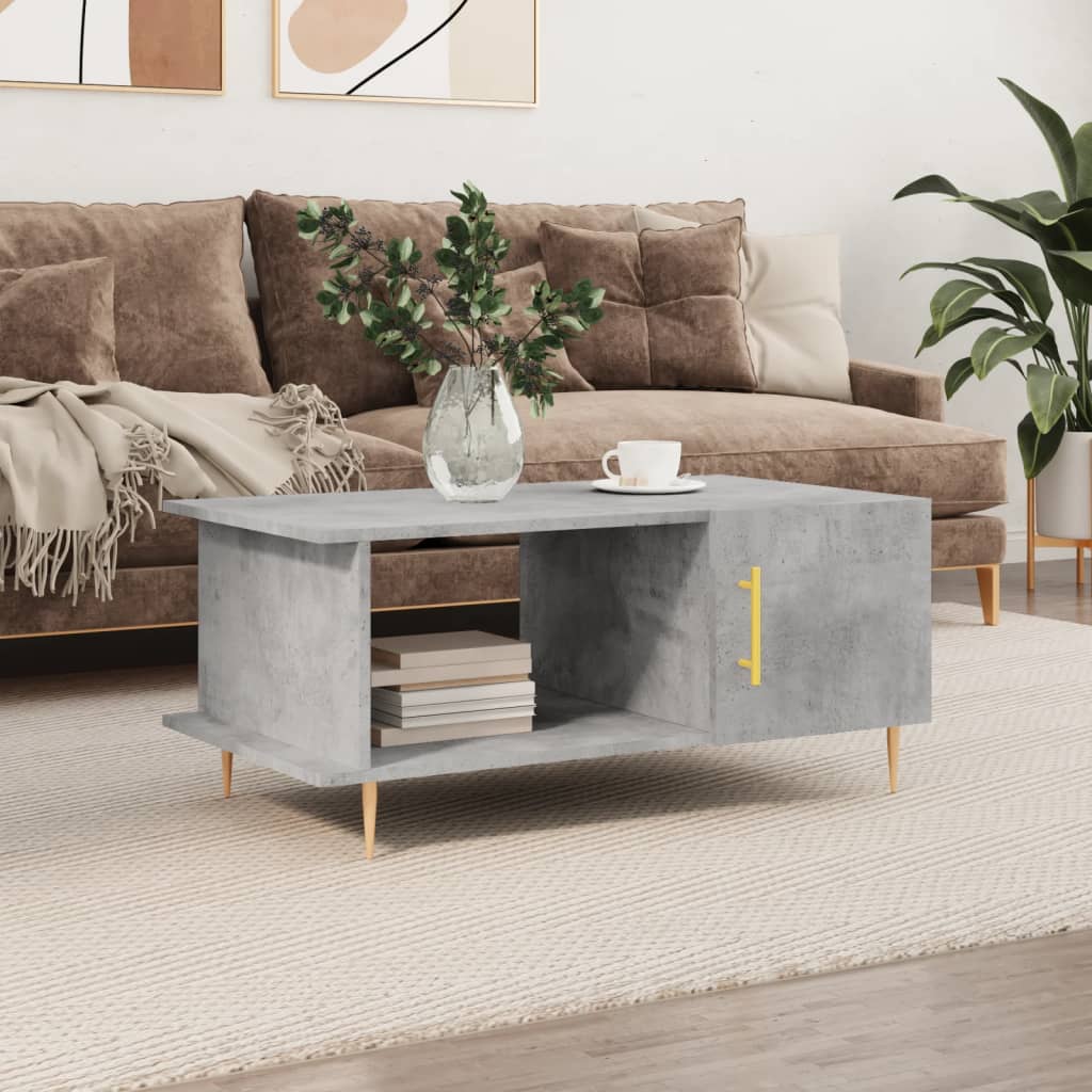  Coffee Table, Concrete Grey, 90x50x40 Cm