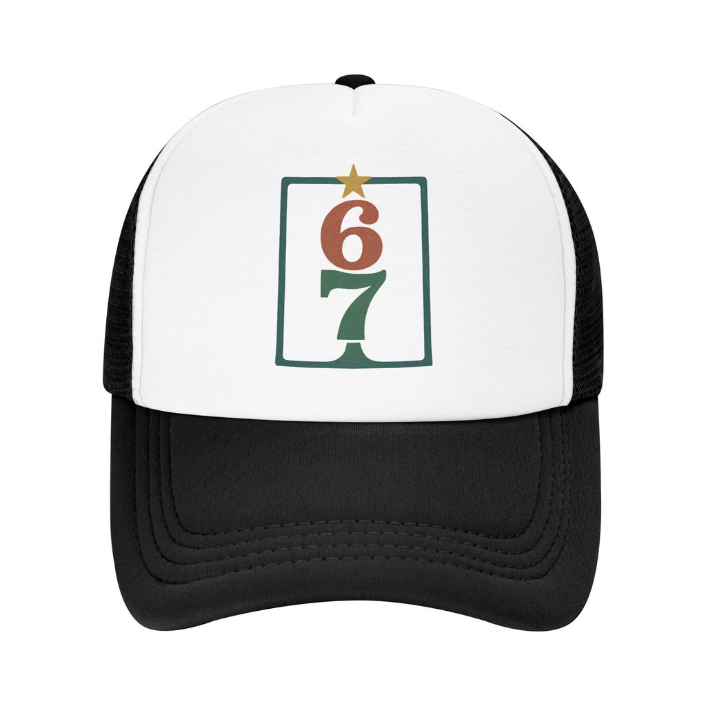 Individuelle Punk Unisex Sechs Sieben Baseballkappe für Erwachsene Verstellbare Dad Hat für Unisex Damen Hip Hop