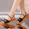 Fashion With Low Heels Open Toe Women's Sandals Daily Korea Original Shoe Wholesale Comfort Cheap Liquidation 2025 Luxury Ladies Shoes
