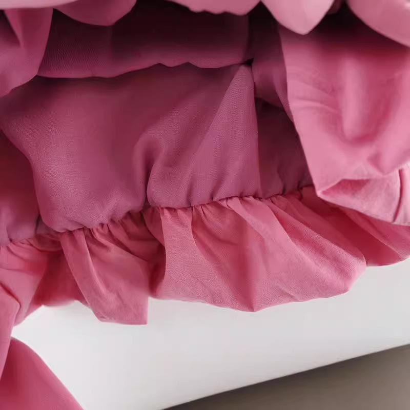 Girl Summer Cute Long Eared Girl Dress Baby Versatile Flower Bud Dress Princess Dress