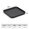 Japanese Style Black Melamine Rectangular Serving Tray
