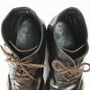 Vintage All Leather HUGO BOSS Chukka Boots Size 25.0 Made in Italy Dark Brown(USED)