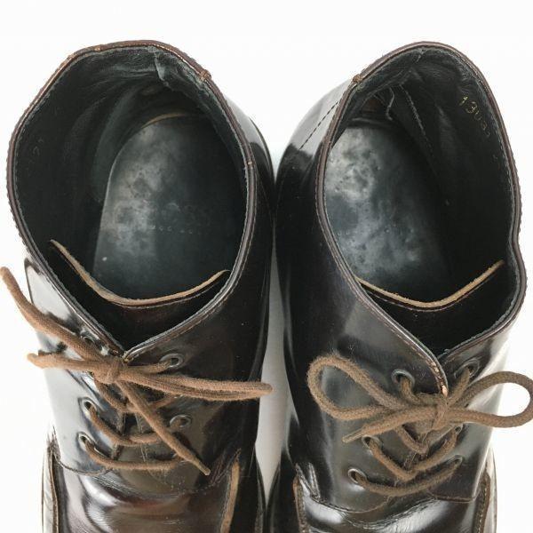 Vintage All Leather HUGO BOSS Chukka Boots Size 25.0 Made in Italy Dark Brown(USED)