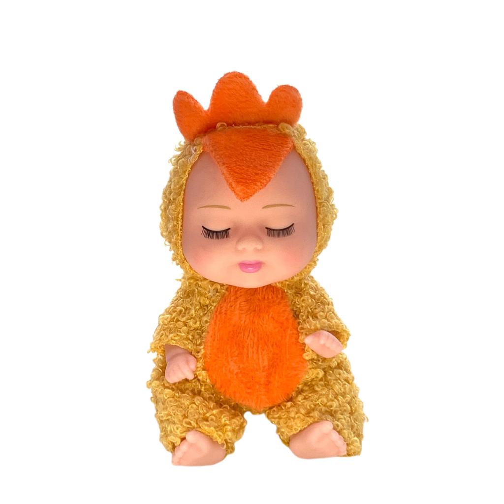 5 Inch 13CM Sleep Doll Simulation Baby Bjd Rebirth Doll Animal Clothing Sleeping Doll