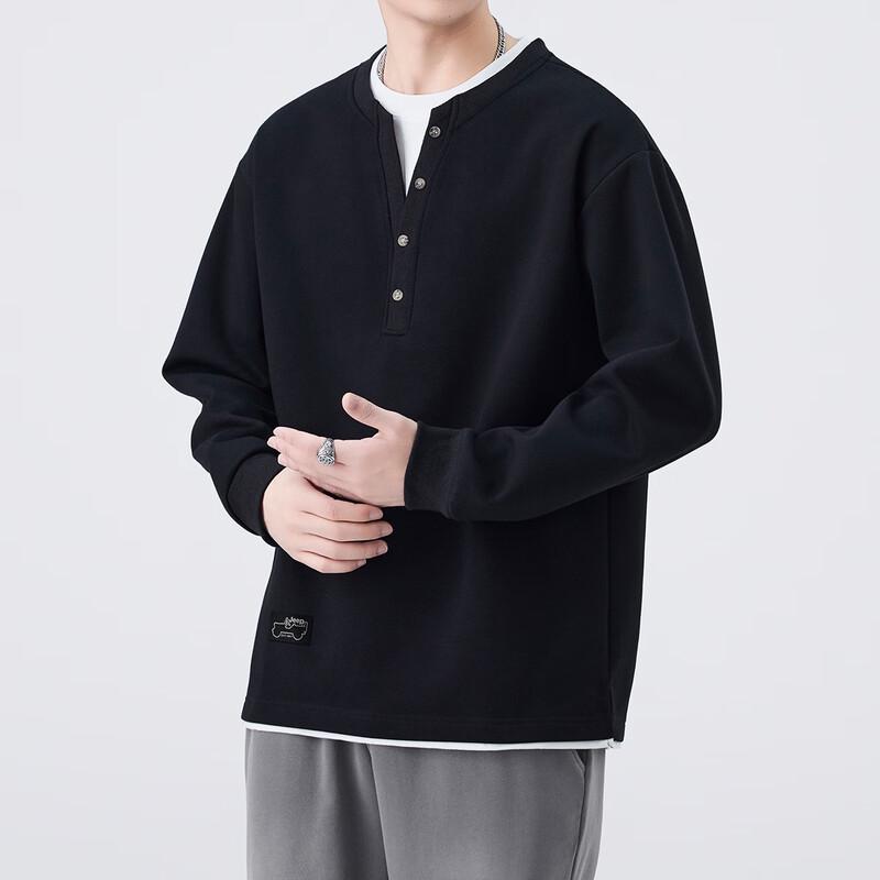 Jeep Men's Faux Two-Piece Casual Sweatshirt