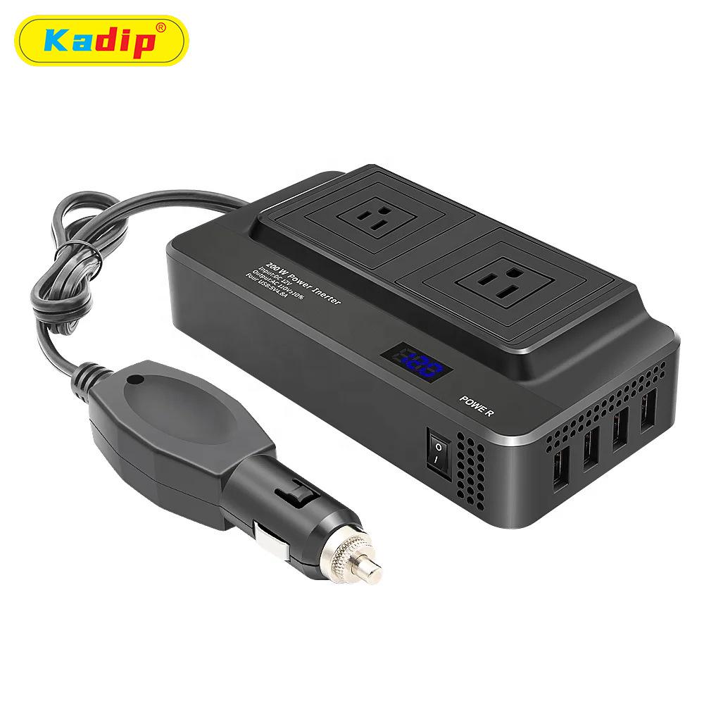 200W Car Power Inverter: 12V To 110V/220V Converter