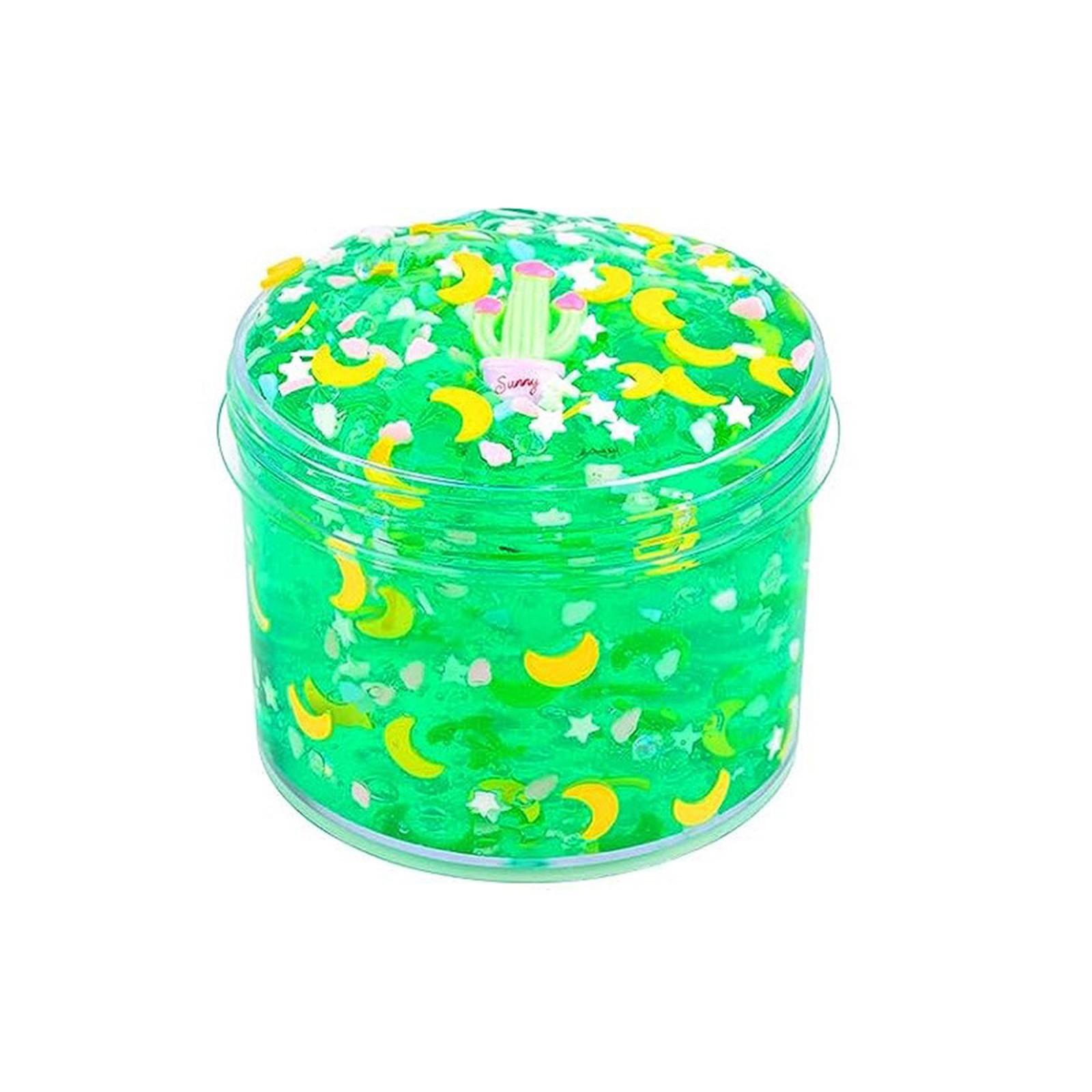 

9 наборов прозрачных кристальных слаймов, супермягкий глянцевый желеобразный хрустящий клей для слайма One Size зелёный