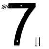 Ensemble de chiffres en métal noir 3D pour maison pour l'extérieur, Numéros d'adresse flottants modernes 0-9, Plaque de fer résistante aux intempéries Panneau résistant aux intempéries Porte, Boîte aux lettres, Mur, Jardin