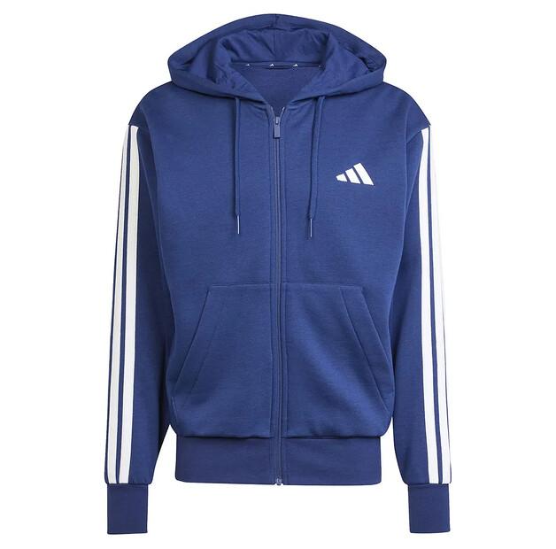 adidas Essentials 3 Stripes Fleece full zip свитшот
