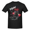 Piece Boxing Champion Cat Funny Graphic  Cotton TShirt Meow Thai Tops Tees For Unisex