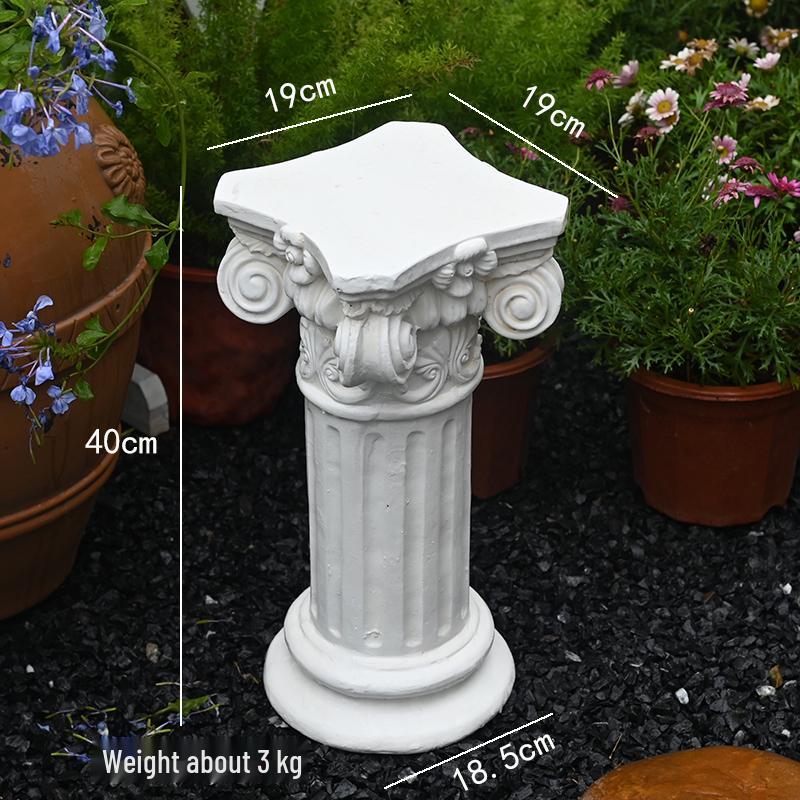 

Європейський Сад Римська Колона: Вінтажний Орінамент для Подвір я, Входу до Вілли, Декору Будинку або Основа для Скульптури-Маркера Весільного Проходу.