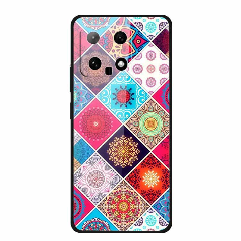 Starry Sky Tempered Glass Phone Case for Xiaomi 14 - Unisex Model, Hot Seller