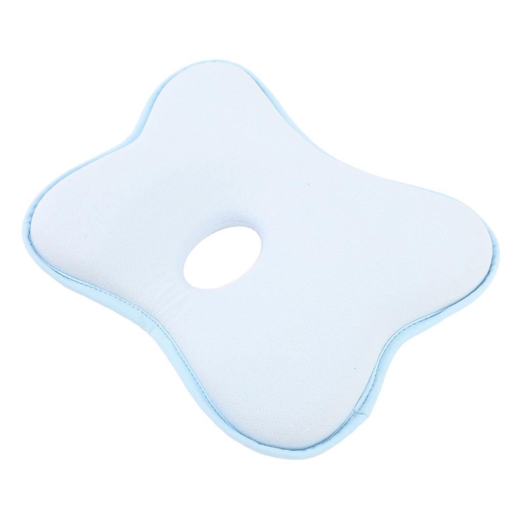 Pernă pentru modelarea bebelușului Preveniți capul plat, spumă cu memorie, orificiu central moale, pernă de dormit ergonomică pentru sugari