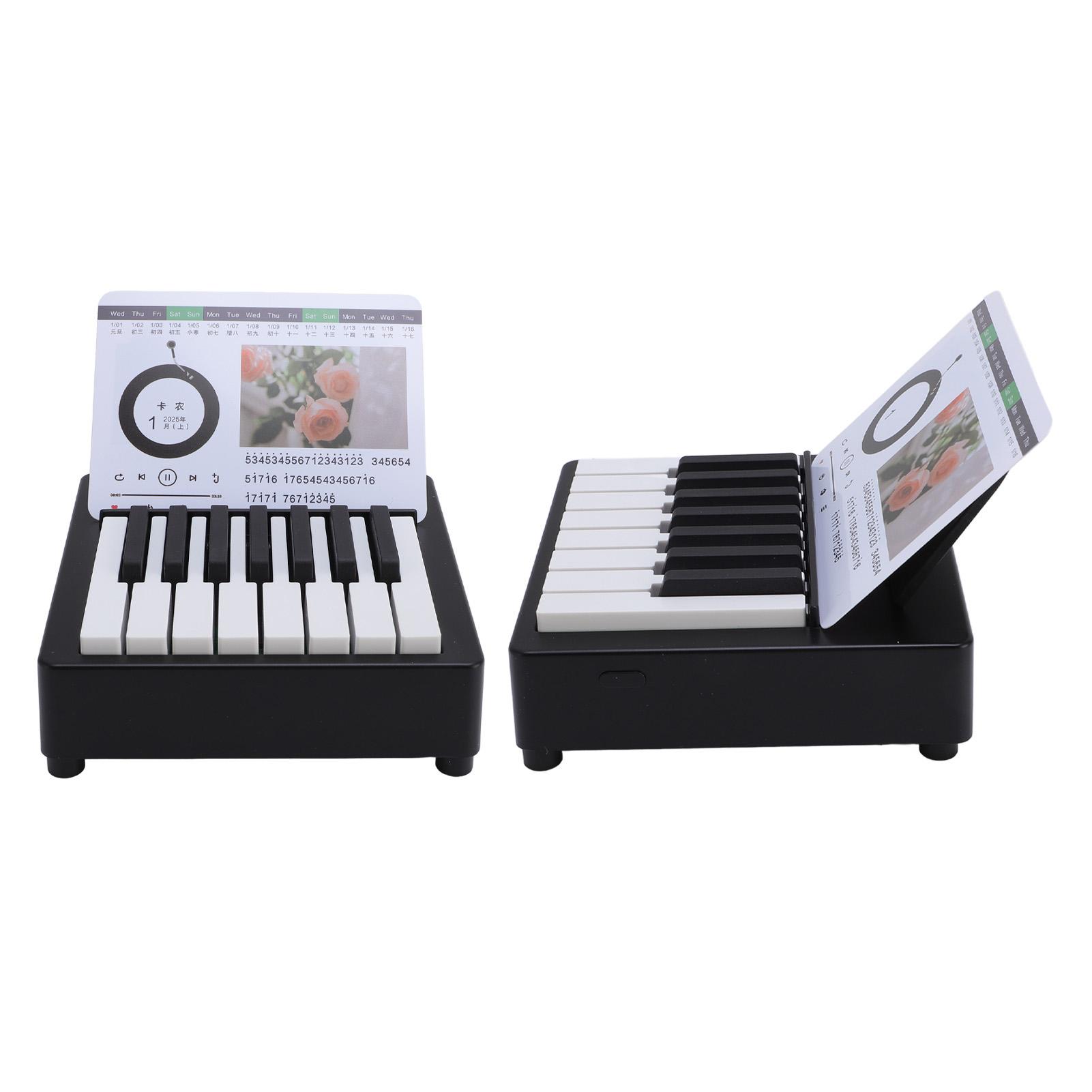 Miniature Piano Desk Calendar Innovative Playable Music Desk Desktop Ornament For Desks