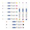 Doms Jumbo Sketch Max 12 Shades Fine Tip Sketch Pens Set 0.5 Mm For Kids School Art Home Coloring Drawing Supplies