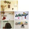 Creative Bird Shape Wall Hooks 4 Hooks Closet Organizer Holder Clothes Coat Hooks  Kitchen Supplies