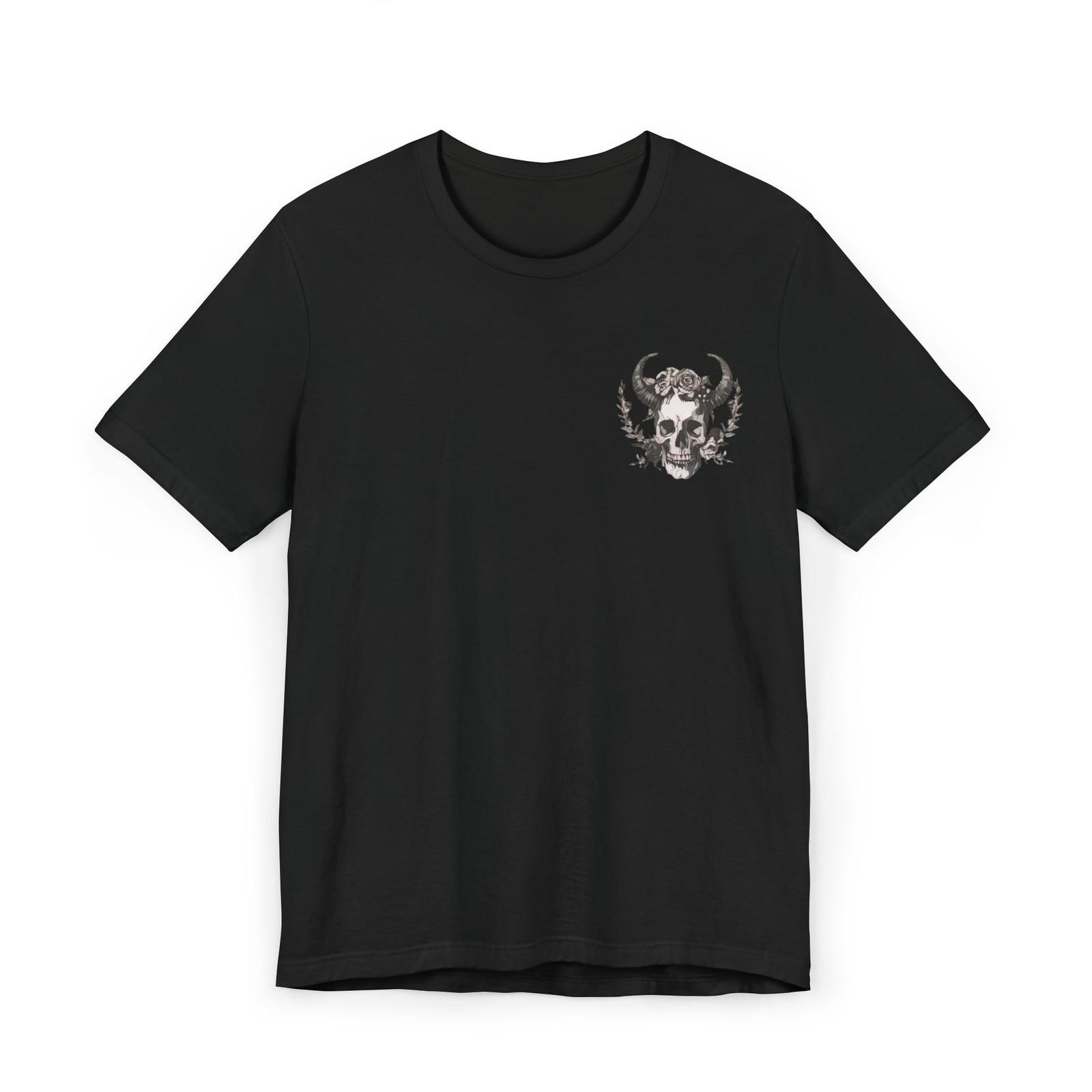 Skull Halloween Unisex T-Shirt, Goth Punk Tee, Spooky Graphic Shirt, Skeleton S