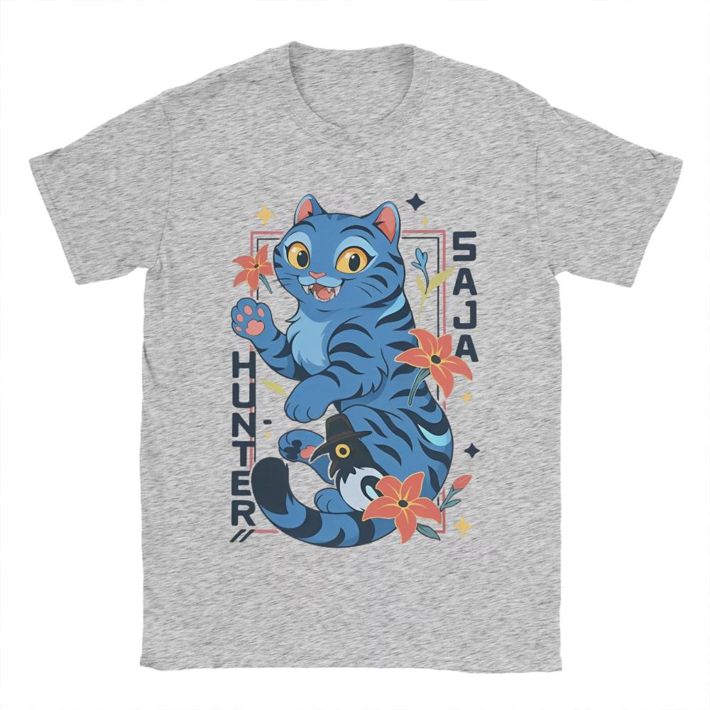 Casual Derpy The Tiger and Bird Kpop Demon Hunter Men Women T-Shirt Men O Neck Cotton T Shirt Short Sleeve Tees Plus Size Tops