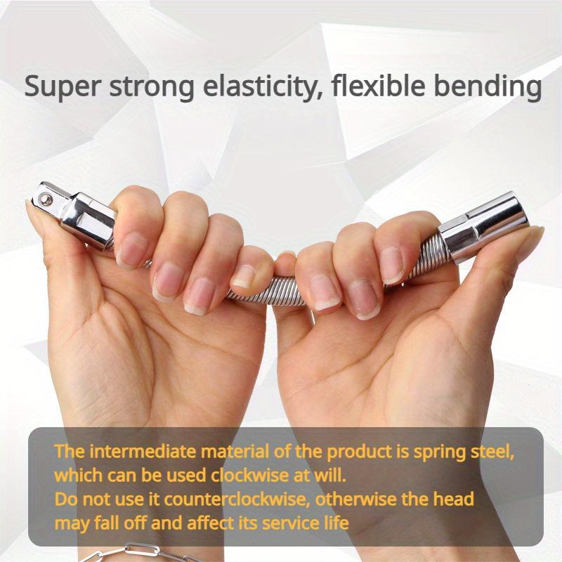 3Pcs/set Sleeve Extension Rod, Elastic Connecting Rod, Universal Connecting Rod, Bendable Soft Shaft, Force Rod, Bending Rod, Flying Connecting Rod