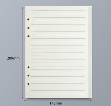 45 Sheets A5 A6 A7 Loose Leaf Notebook Refill Spiral Binder Inner Page Line Blank craft Grid Inside Paper Stationery