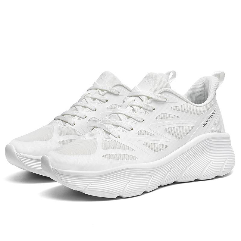 Sneakers large size new high elastic shock absorption running men's shoes jumping couple casual shoes fashion versatile trendy shoes 2025