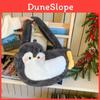 Penguin Plush Tote Bag For Girls With Soft Faux Fur And Zipper Interior