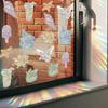 2 Sheets Flowers Window Clings To Prevent Bird Strikes Anti-Collision Static Window Decals Iridescent Prism Decorative Window Sticker for Home