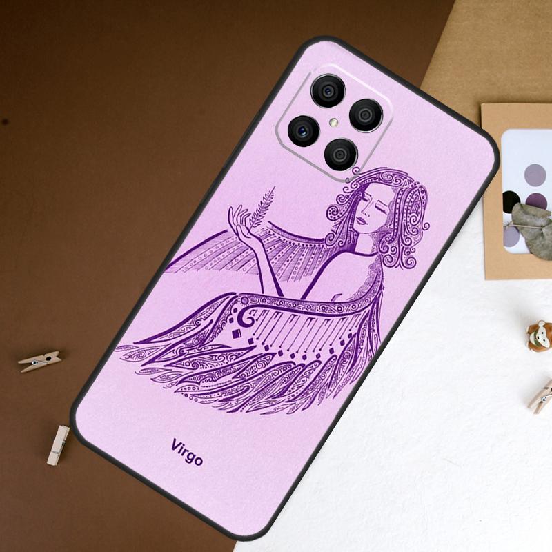 Zodiac Sign Case For Honor Magic 5 Lite Magic 6 Pro 50 70 90 X6 X7 X8 X9 8X X7a X6a X8a X9a X9b Cover