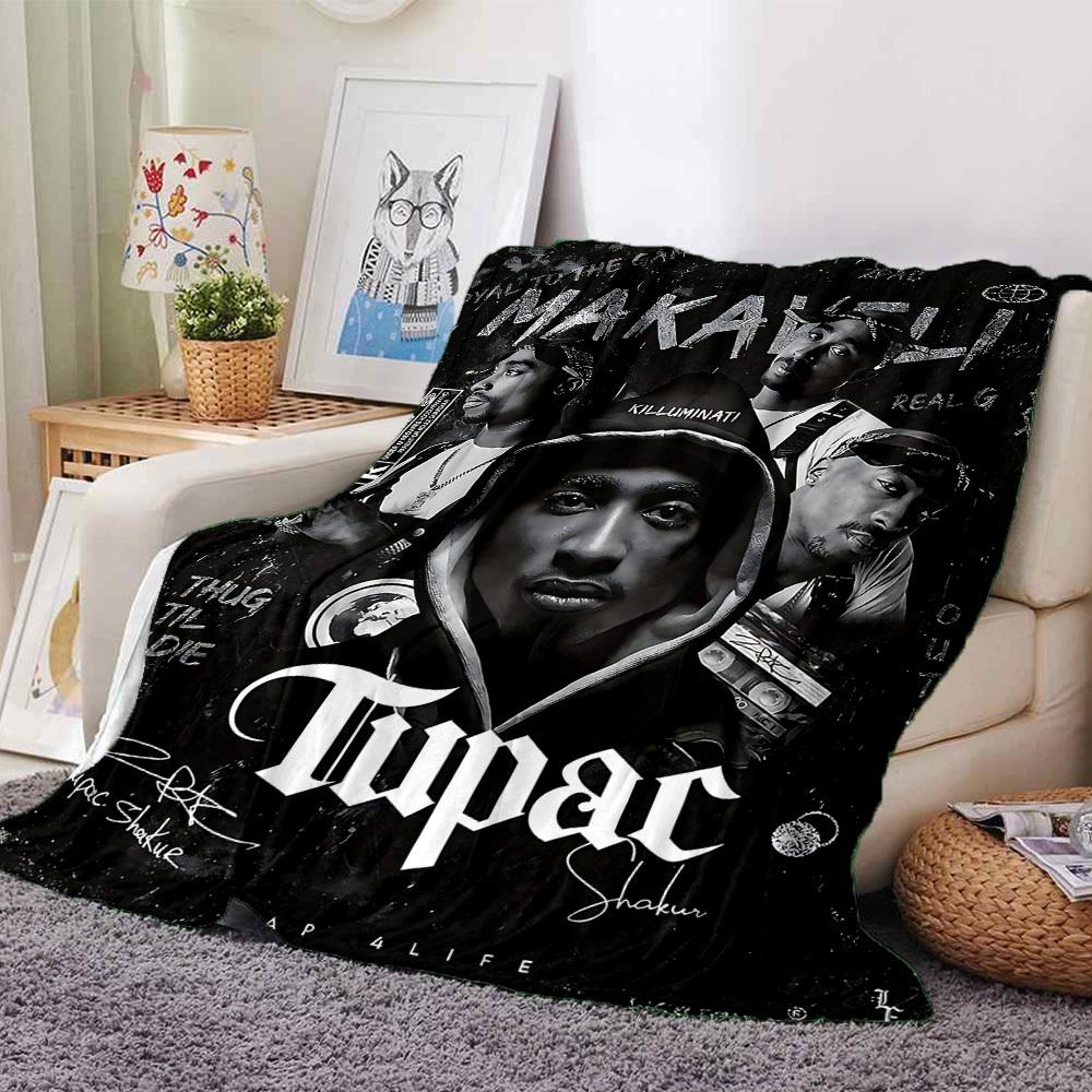 

1pc Tupac Shakur Killuminati Soft Flannel All-Season Throw for Home, Office, Outdoor UseDurable Comfort 100536 80cmx120cm(31inx47in)
