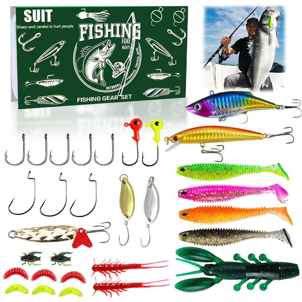 Advent Calendar Fishing Countdown, Fishing Tackle Advent Calendar For Fish Adult Men Teen Boys,Surprise Gift