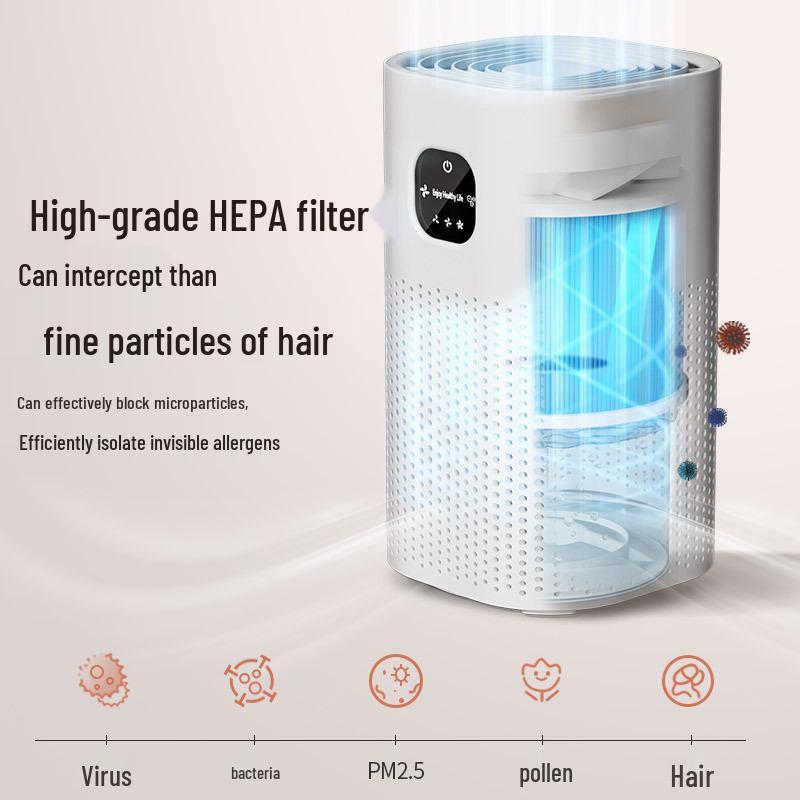 Cross-border Negative Ion Smart Air Purifier with Display - Removes Dust, Hair & Smoke