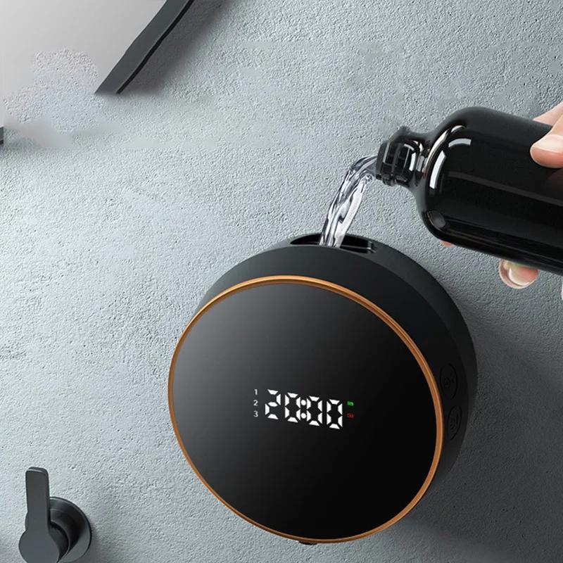 Automatic induction hand soap dispenser No punching wall mounted automatic foam charging antibacterial soap dispenser bathroom