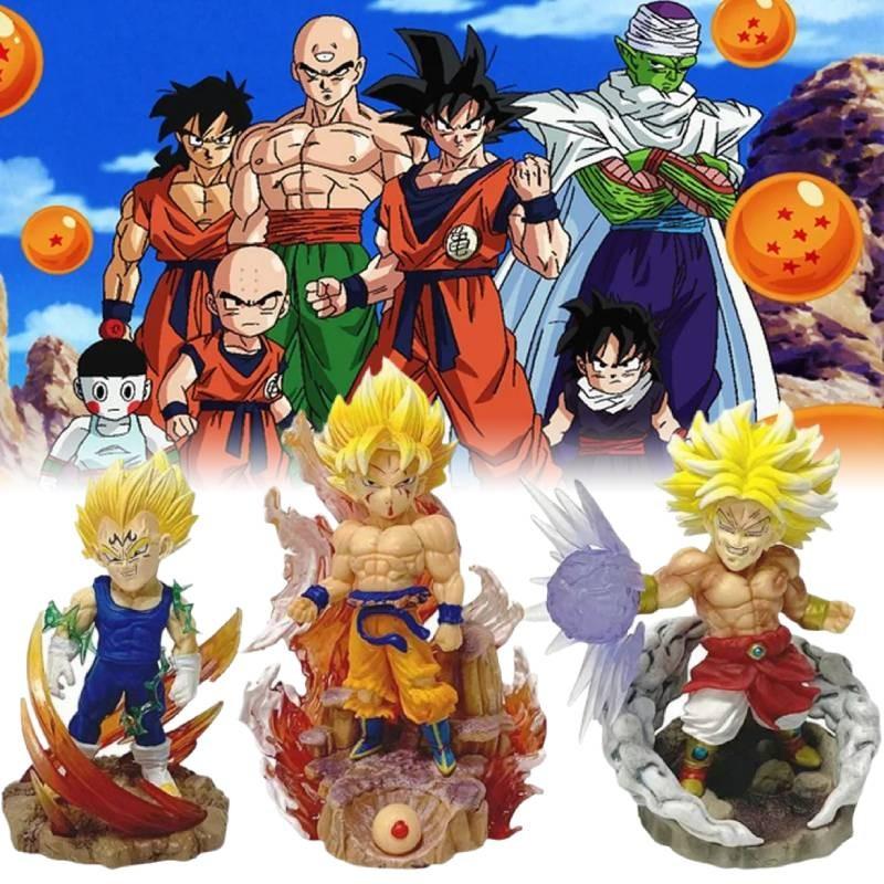 Ball Son Dragon Goku Super Saiyan One Figurine Anime Xmas Room Model Ornament