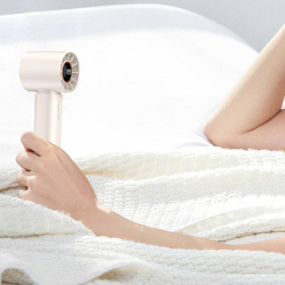 Compact Design Mini Fan Rechargeable Digital Fan On-the-Go Handheld Fan  Walking Use