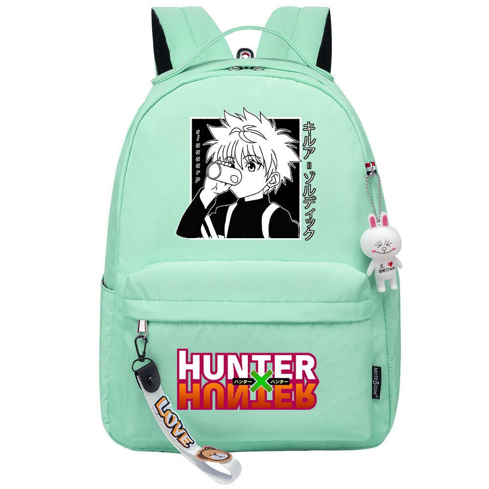 Popular Cartoon, Full-Time Hunter, Printed Schoolbag For Primary And Secondary School Students, Cute Girls' Casual Backpack.