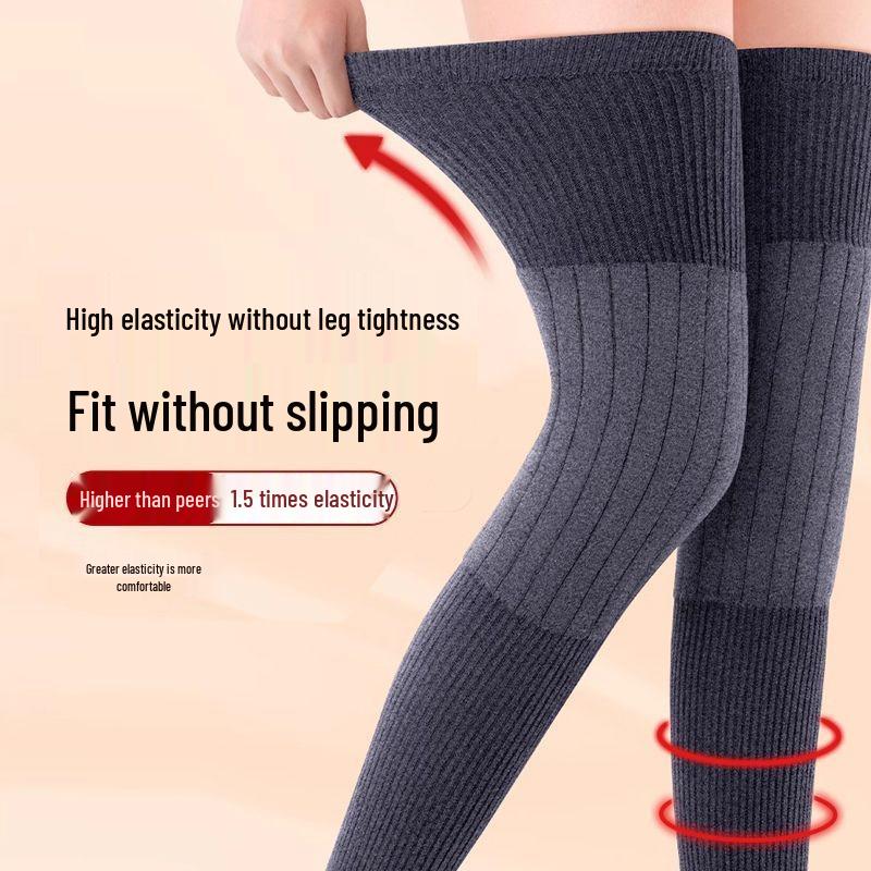 2025 Soft, Non-Slip Velvet Knee Warmers for Autumn/Winter: Ideal for Middle-Aged and Elderly