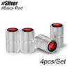 4Pcs/Set Aluminum Wheel Tire Valve Stem Cover, GFAS3 Suitable for Cars, Trucks, Bikes, Motorcycles, Bicycles Decoration Accessories