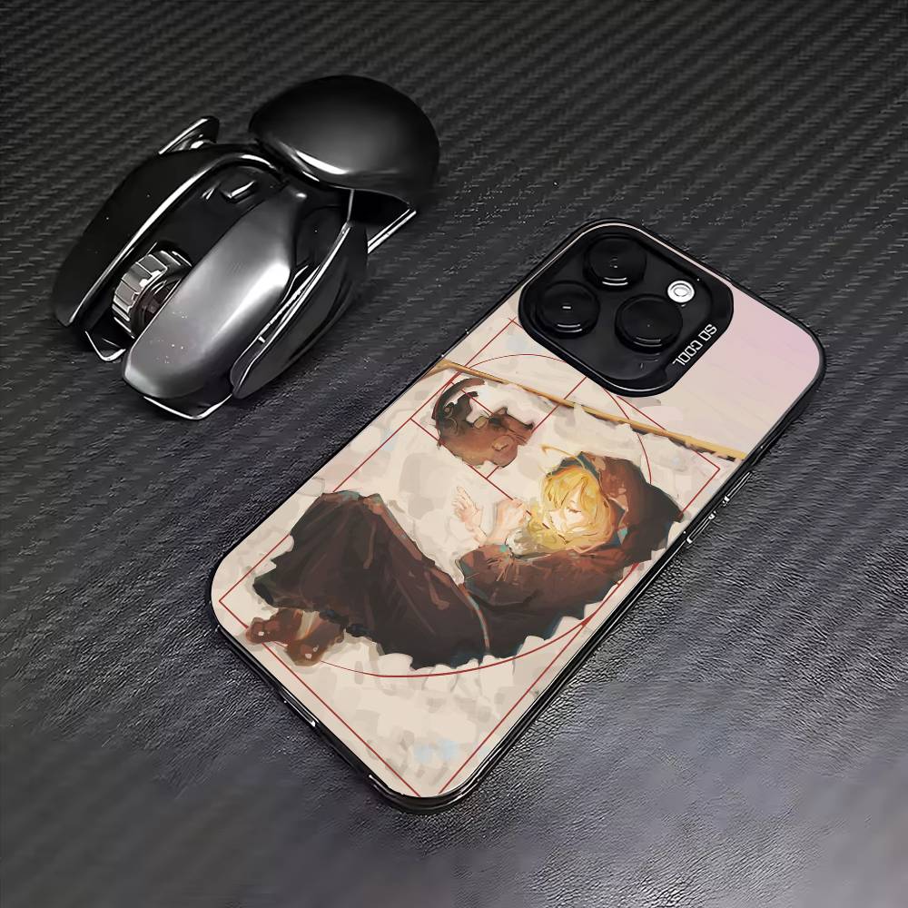 s-Silent Witch Monica Phone Case For iPhone17,16,15,14,13,12,11 Plus,Pro Max Colored Silver Plated Inside Cover iPhone16se4
