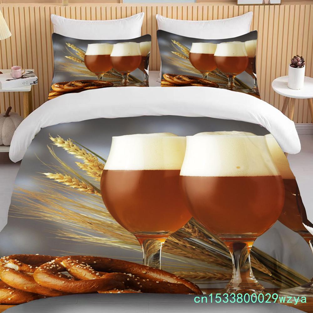 10 Sizes Beer Patterns Duvet Cover Sets Race Car Bedding Sets With Pillowcases For Teens Kids Adult Bedroom Decor Bedclothes