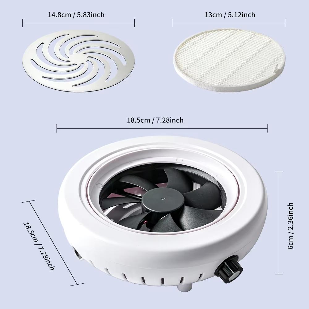 4500 RPM Super Suction Nail Dust Collector Powerful Nails Dust Extractor Nail Art Manicure Fan Vacuum Cleaner And Filter