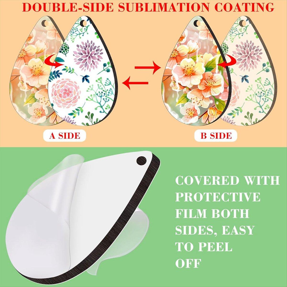 

BHBL 180 Pcs Sublimation Earring Blanks with Earring Hooks and Jump Rings Unfinished MDF Teardrop Earrings Blanks China Mainland